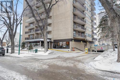 2501 311 6Th Avenue N, Saskatoon, SK - Outdoor With Balcony With Facade