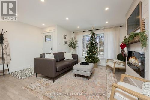 110 Zina Street, Orangeville, ON - Indoor Photo Showing Other Room With Fireplace