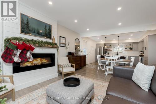 110 Zina Street, Orangeville, ON - Indoor Photo Showing Living Room With Fireplace