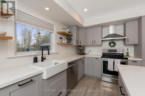 110 Zina Street, Orangeville, ON - Indoor Photo Showing Kitchen With Stainless Steel Kitchen