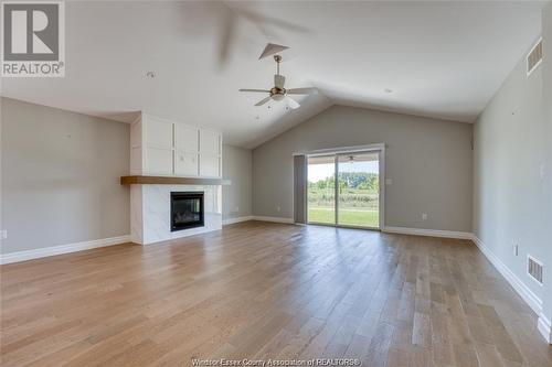 66 York Boulevard, Kingsville, ON - Indoor Photo Showing Living Room With Fireplace