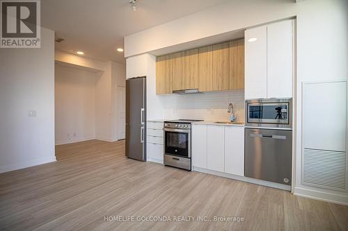 2507 - 30 Upper Mall Way, Vaughan, ON - Indoor Photo Showing Kitchen With Stainless Steel Kitchen