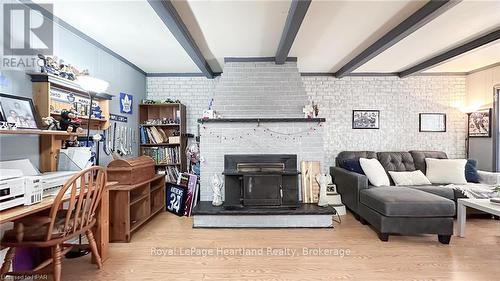 3064 Patrick Street, Howick (Howick Twp), ON - Indoor Photo Showing Living Room With Fireplace