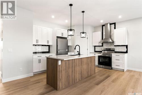 6 James Bay, Lumsden, SK - Indoor Photo Showing Kitchen With Upgraded Kitchen