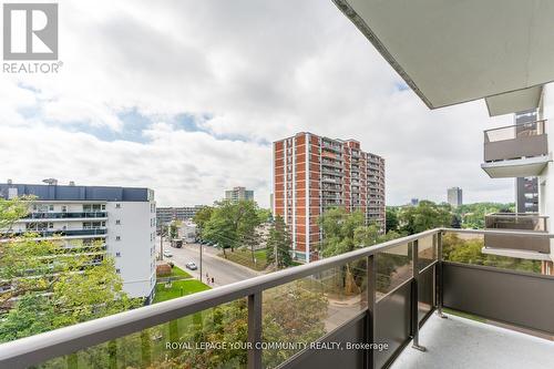 704 - 15 Elizabeth Street N, Mississauga, ON - Outdoor With Balcony With View With Exterior