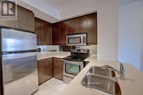 508 - 50 Absolute Avenue, Mississauga, ON - Indoor Photo Showing Kitchen With Double Sink