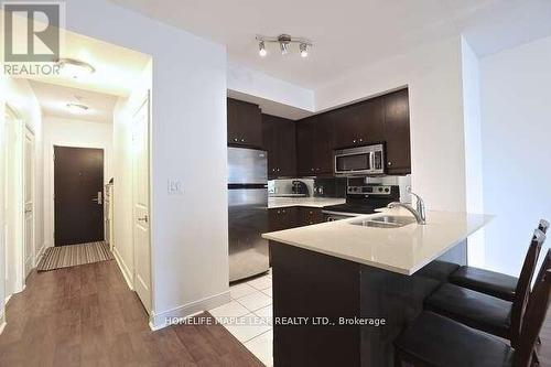 508 - 50 Absolute Avenue, Mississauga, ON - Indoor Photo Showing Kitchen With Double Sink