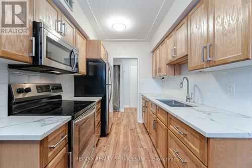 203 - 11 Woodman Drive S, Hamilton, ON - Indoor Photo Showing Kitchen With Double Sink