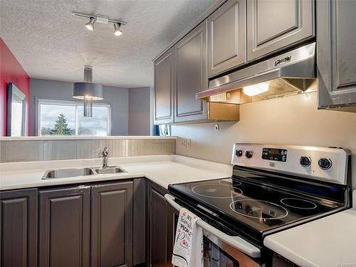 425-9882 Fifth St, Sidney, BC - Indoor Photo Showing Kitchen With Double Sink