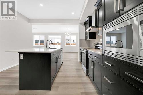 317 Corner Glen Way Ne, Calgary, AB - Indoor Photo Showing Kitchen With Upgraded Kitchen