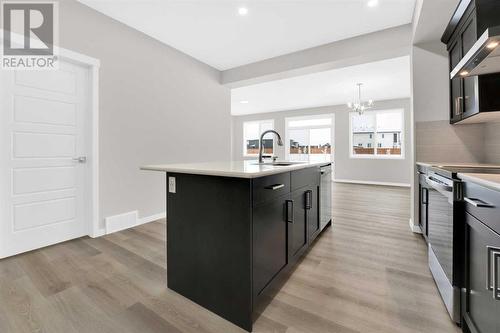 317 Corner Glen Way Ne, Calgary, AB - Indoor Photo Showing Kitchen With Upgraded Kitchen