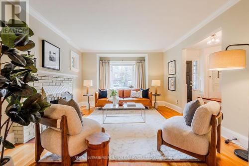 30 Chudleigh Avenue, Toronto, ON - Indoor Photo Showing Living Room With Fireplace