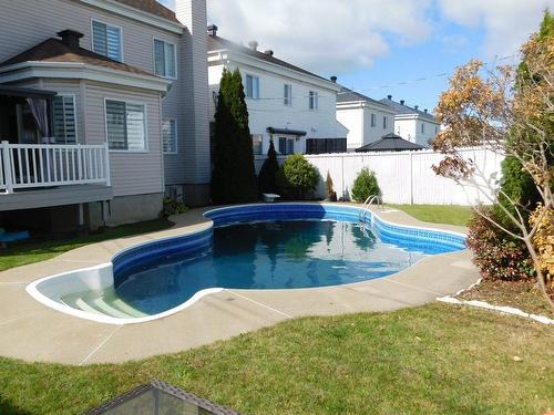 Backyard - 1825 Rue Charles-Smallwood, Laval (Chomedey), QC - Outdoor With In Ground Pool With Backyard