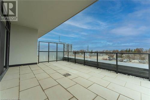 Large concrete terrace - 741 King Street W Unit# 301, Kitchener, ON - Outdoor With View With Exterior