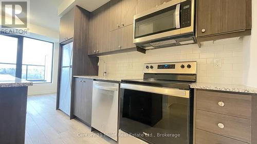 206 - 1415 Dundas Street E, Oakville (1010 - Jm Joshua Meadows), ON - Indoor Photo Showing Kitchen With Stainless Steel Kitchen