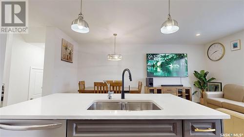 5438 Primrose Green Drive E, Regina, SK - Indoor Photo Showing Kitchen With Double Sink