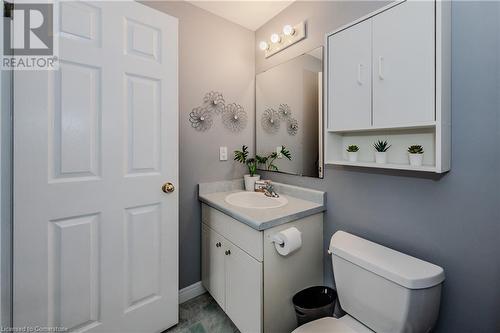 Bathroom featuring vanity and toilet - 17 Weir Drive, Guelph, ON - Indoor Photo Showing Bathroom