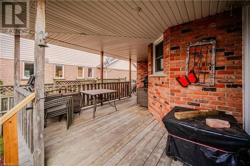 View of deck - 17 Weir Drive, Guelph, ON - Outdoor With Deck Patio Veranda With Exterior