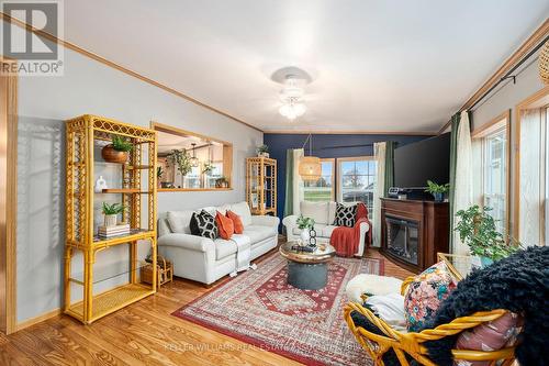 54074 Best Line, Aylmer, ON - Indoor Photo Showing Living Room With Fireplace