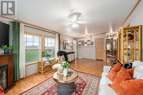 54074 Best Line, Aylmer, ON - Indoor Photo Showing Living Room With Fireplace