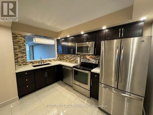 503 - 24 Hanover Road, Brampton, ON - Indoor Photo Showing Kitchen With Upgraded Kitchen