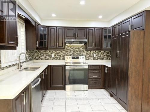 (Upper) - 109 Mountainash Road, Brampton, ON - Indoor Photo Showing Kitchen With Double Sink With Upgraded Kitchen