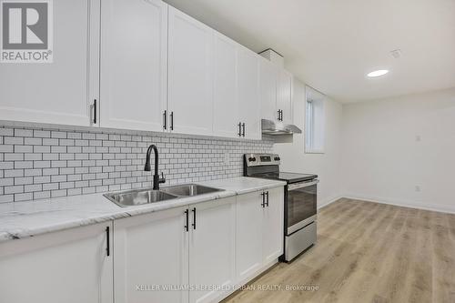 Bsmt - 13 Wice Road, Barrie, ON - Indoor Photo Showing Kitchen With Double Sink With Upgraded Kitchen