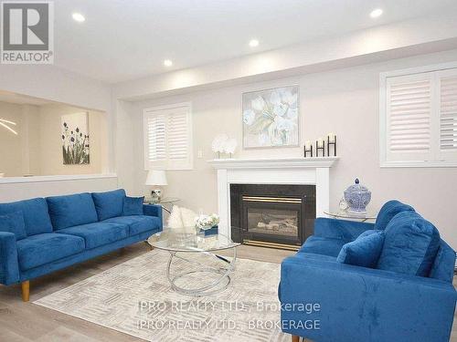 2024 Blue Jay Boulevard, Oakville, ON - Indoor Photo Showing Living Room With Fireplace