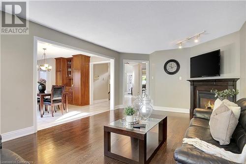 764 Saginaw Parkway, Cambridge, ON - Indoor Photo Showing Living Room With Fireplace