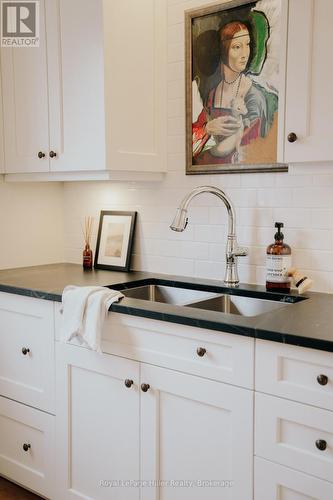 56 Charles Street, Stratford, ON - Indoor Photo Showing Kitchen With Double Sink