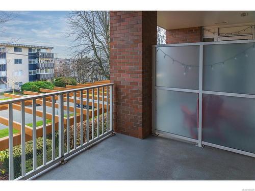 306-999 Burdett Ave, Victoria, BC - Outdoor With Balcony With Exterior