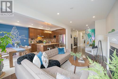 61 Edinburgh Drive, Brampton, ON - Indoor Photo Showing Living Room With Fireplace