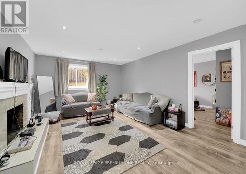 179 Rutherford Road N, Brampton, ON - Indoor Photo Showing Living Room With Fireplace