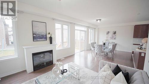 46 Eastman Drive, Brampton, ON - Indoor Photo Showing Living Room With Fireplace