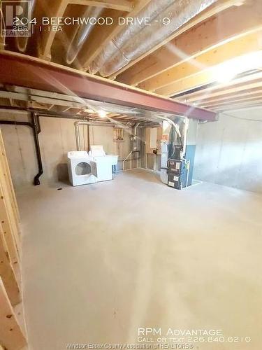 204 Beechwood Drive Unit# 3, Lakeshore, ON - Indoor Photo Showing Basement