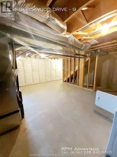 204 Beechwood Drive Unit# 3, Lakeshore, ON - Indoor Photo Showing Basement