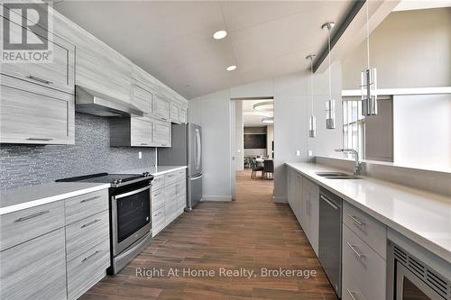 305 - 2093 Fairview Street, Burlington (Freeman), ON - Indoor Photo Showing Kitchen With Upgraded Kitchen