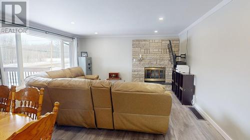 12293 Birch Avenue, Fort St. John, BC - Indoor Photo Showing Living Room With Fireplace