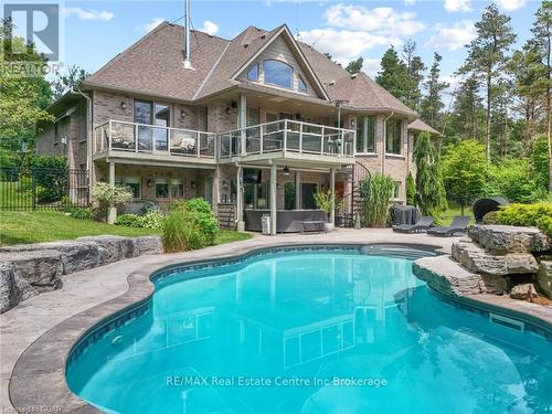 209 Hume Road, Puslinch, ON - Outdoor With In Ground Pool With Balcony With Deck Patio Veranda