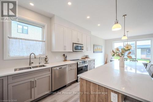 45 Queensgate Crescent, Woolwich, ON - Indoor Photo Showing Kitchen With Double Sink