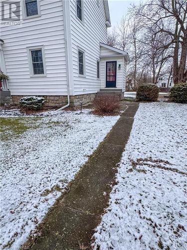 View of snowy yard - 166 North Street, Fort Erie, ON - Outdoor