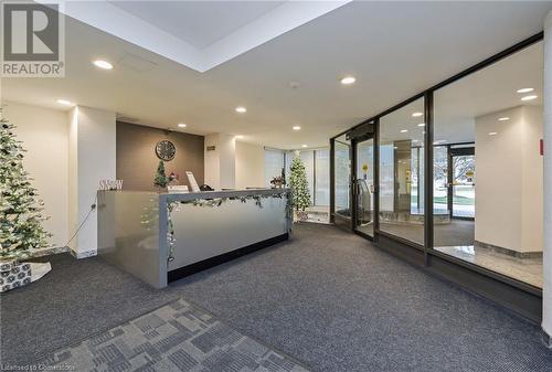 View of reception - 305 Webb Drive Unit# 308, Mississauga, ON 