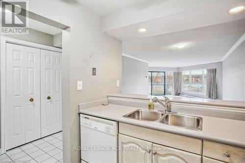 303 - 1455 2Nd Avenue W, Owen Sound, ON - Indoor Photo Showing Kitchen With Double Sink