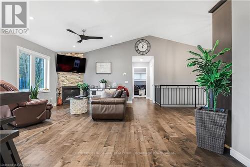 135 Confederation Drive, Chatsworth, ON - Indoor Photo Showing Living Room With Fireplace