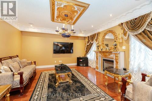 2 Hugo Road, Brampton, ON - Indoor Photo Showing Living Room With Fireplace