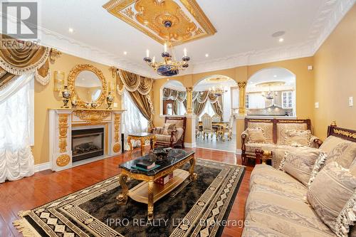 2 Hugo Road, Brampton, ON - Indoor Photo Showing Living Room With Fireplace