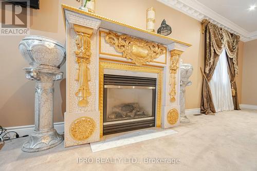 2 Hugo Road, Brampton, ON - Indoor With Fireplace