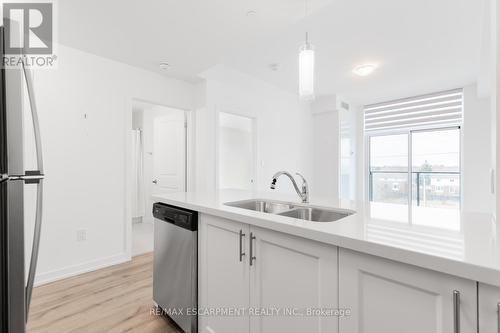 407 - 450 Dundas Street, Hamilton, ON - Indoor Photo Showing Kitchen With Double Sink