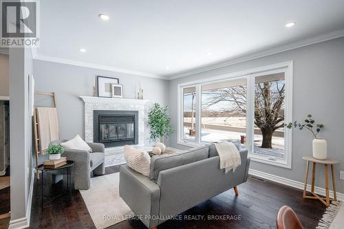 3613 Battersea Road, South Frontenac (Frontenac South), ON - Indoor Photo Showing Living Room With Fireplace