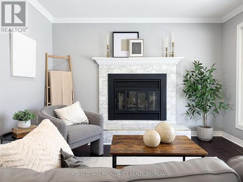 3613 Battersea Road, South Frontenac (Frontenac South), ON - Indoor Photo Showing Living Room With Fireplace